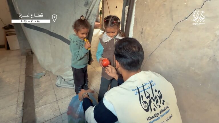 توزیع سبزیجات در نوار غزه