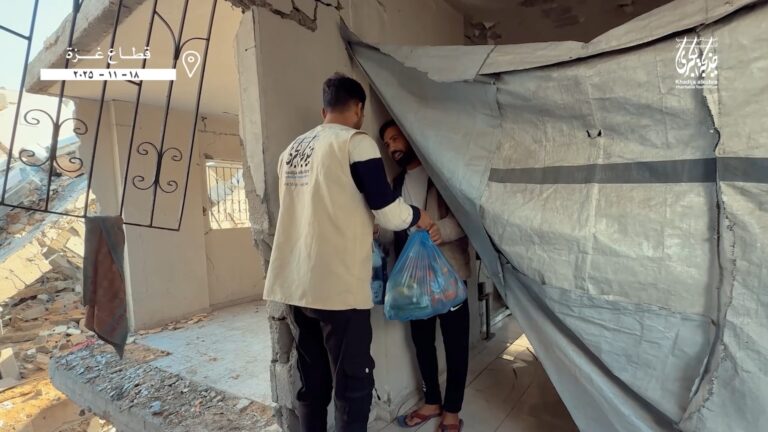 توزیع سبزیجات در نوار غزه