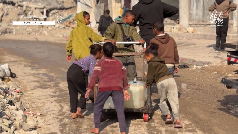 استمرار آب رسانی به غزه